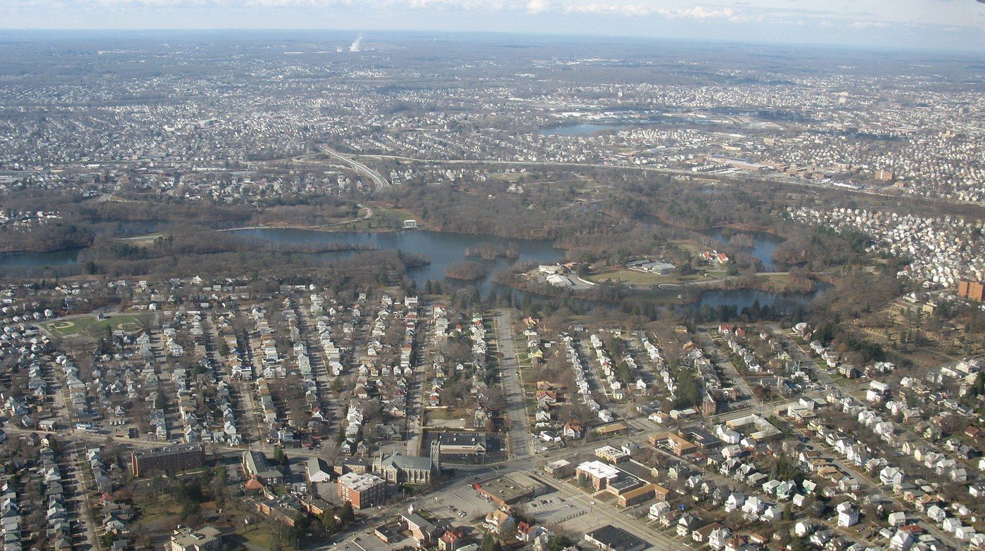 Cranston RI homes for sale - aerial view of Cranston neighborhoods